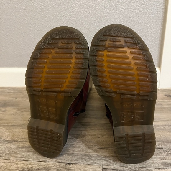 Dr Doc Martens Womens Size 5 Oxblood Red Leather Calf 20 Eyelet Boots - Picture 9 of 12